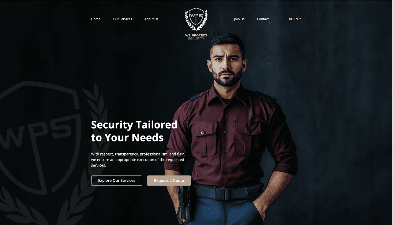 We Protect Security Screenshot